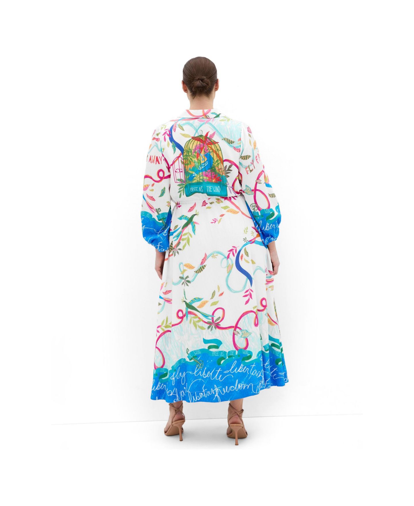 Женское платье CITY CHIC Plus Size Tahlia Spirit Print Maxi, цвет: Free Spirit — фото 2
