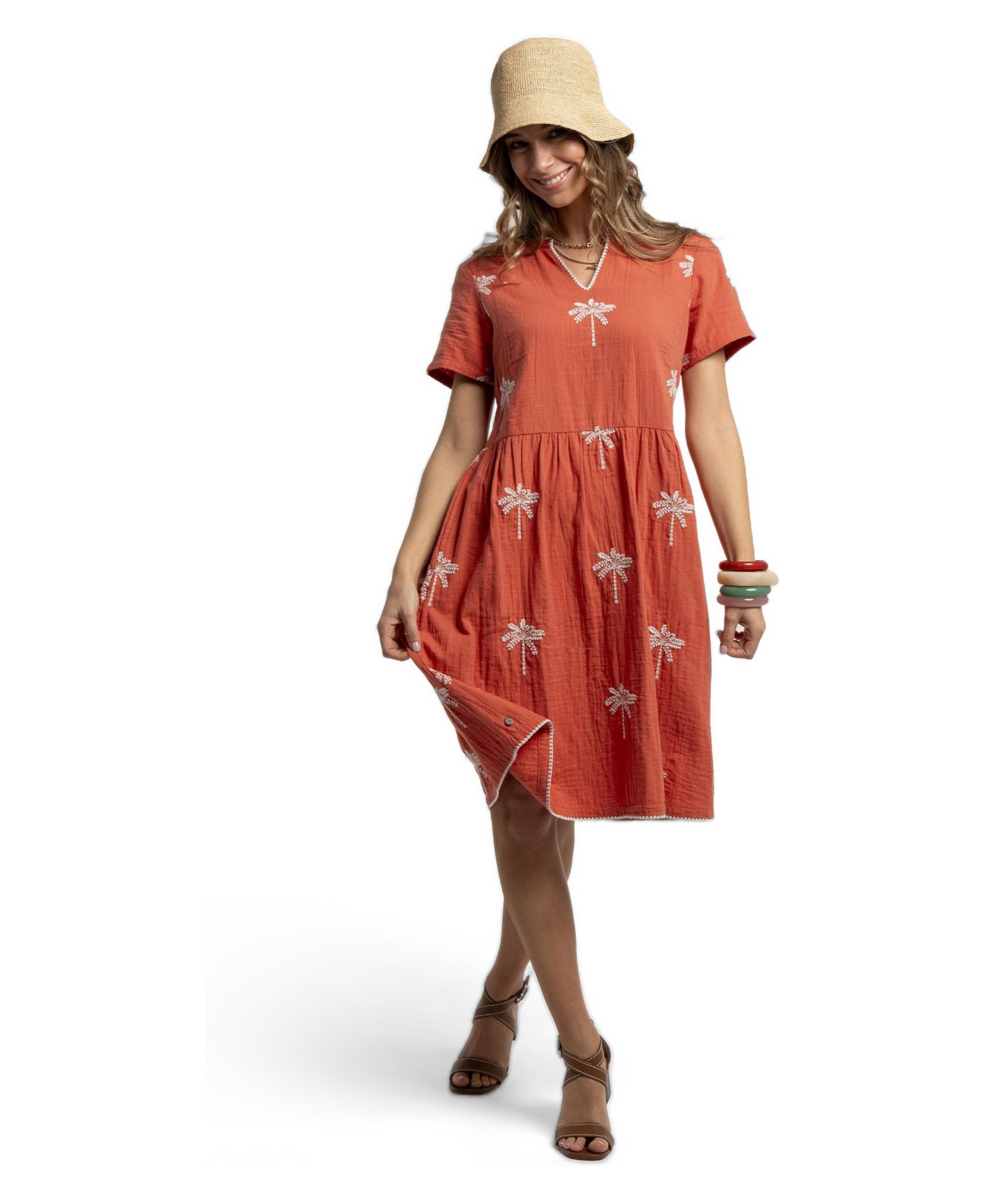 Women's Sol Embroidered Midi Dress