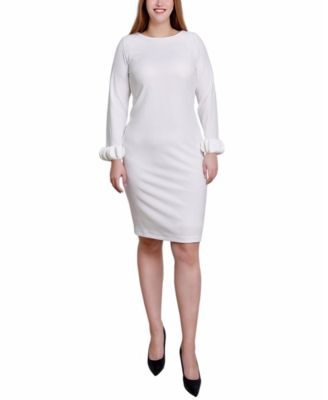 Women's Long-Sleeve Scuba Dress