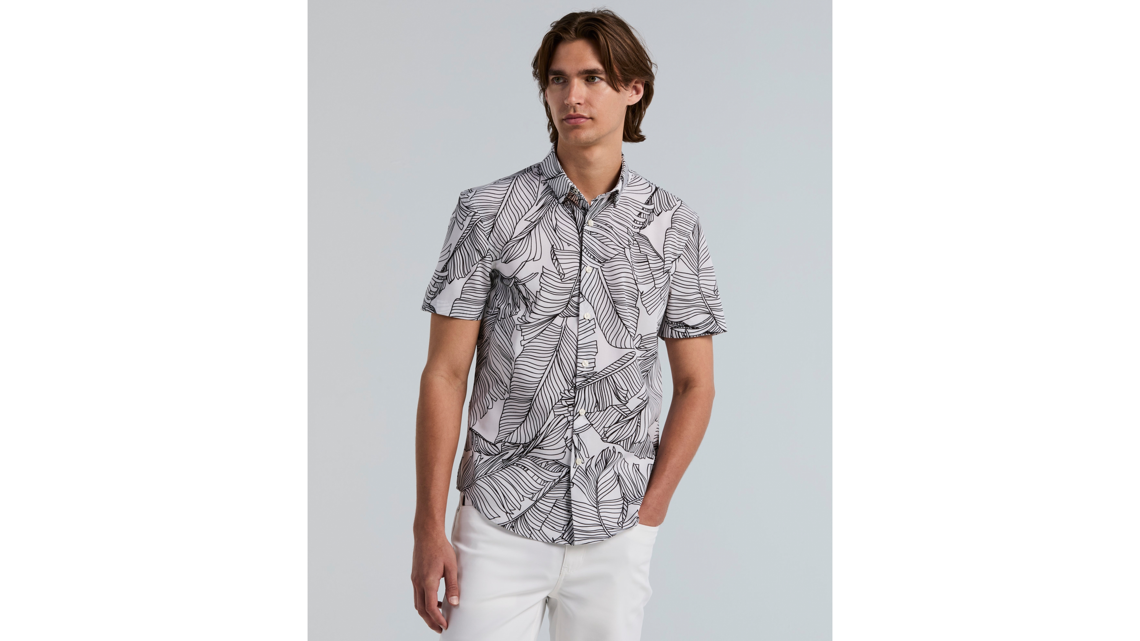 Perry Ellis Men's Slim-Fit Botanical Print Shirt