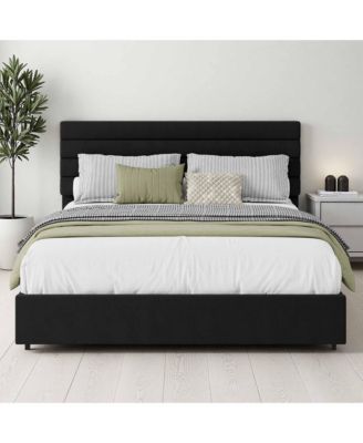 Velvet Bed Frame, Platform Bed with 4 Drawers with Tufted Headboard, Upholstered Platform Bed, No Box Spring Needed