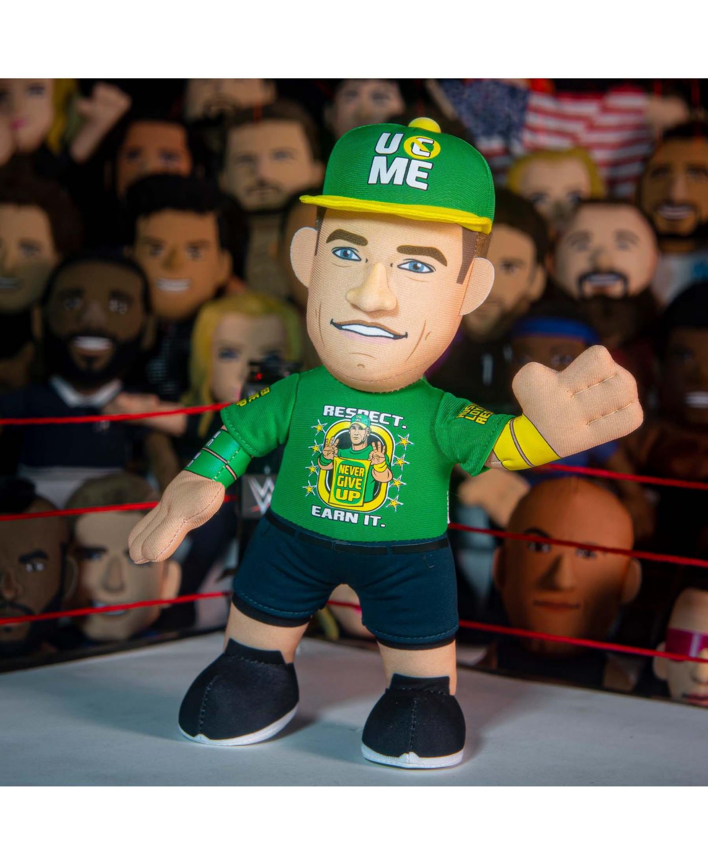 Детская мягкая игрушка Bleacher Creatures WWE John Cena Plush Figure - A Wrestling Legend for Play or Display, цвет: Разноцветный — фото 2