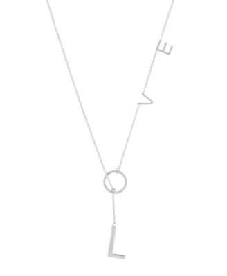 St Moran Gold Adjustable Love Lariat Necklace - White 125$