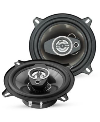 Coaxial Car Door Speakers 5" Pair 350W 4Ohm 2 Way Component Subwoofer Audio w Super Tweeter