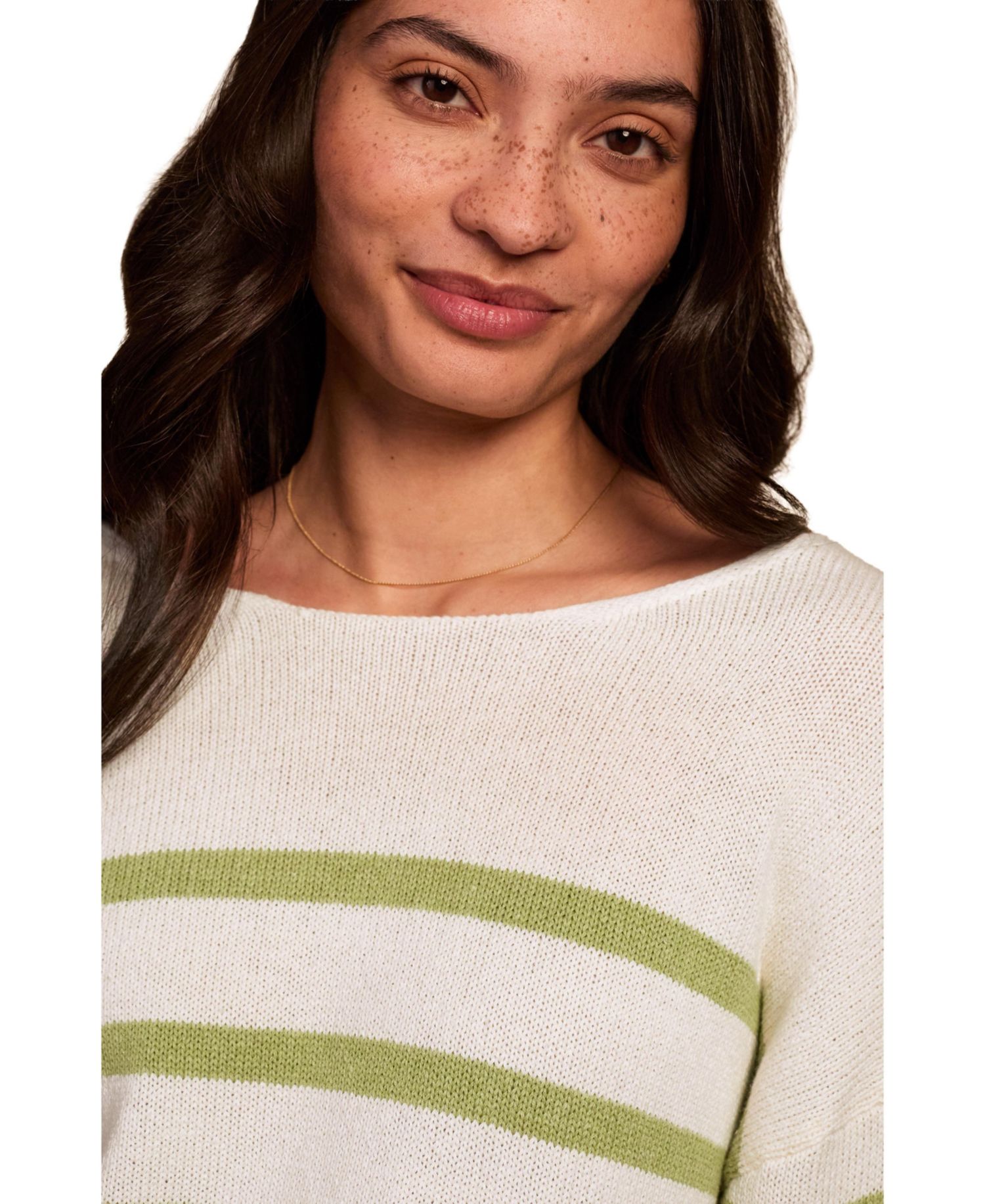 Women's Gauzy Boat Neck Sweater
