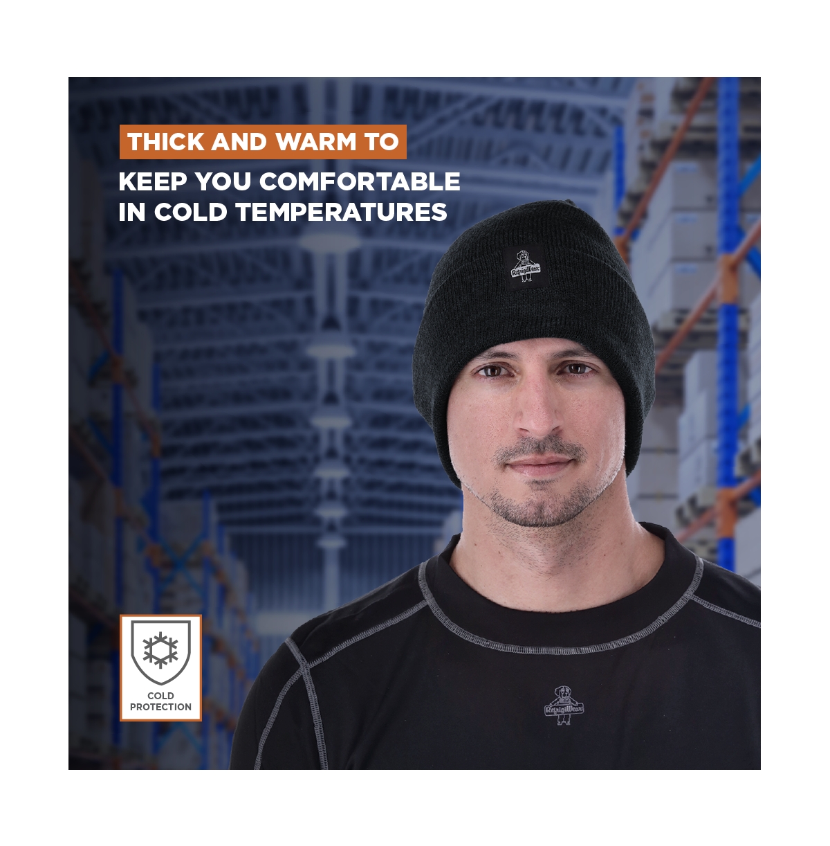 RefrigiWear Men's Wool Blend Watch Cap - Moisture Wicking Cold Weather Beanie