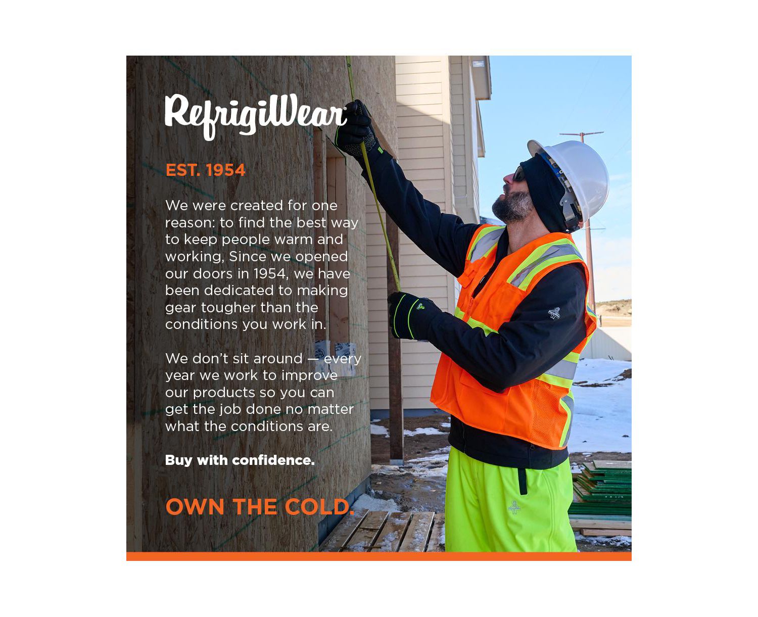 Big & Tall Hi Vis Orange Safety Work Vest