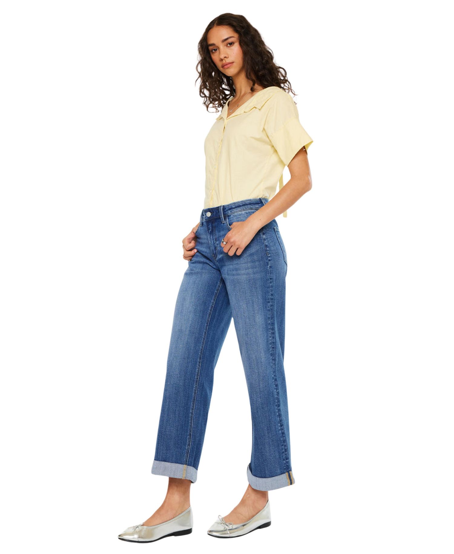 Women's Reyna Essentials High Rise Wide Leg Jeans