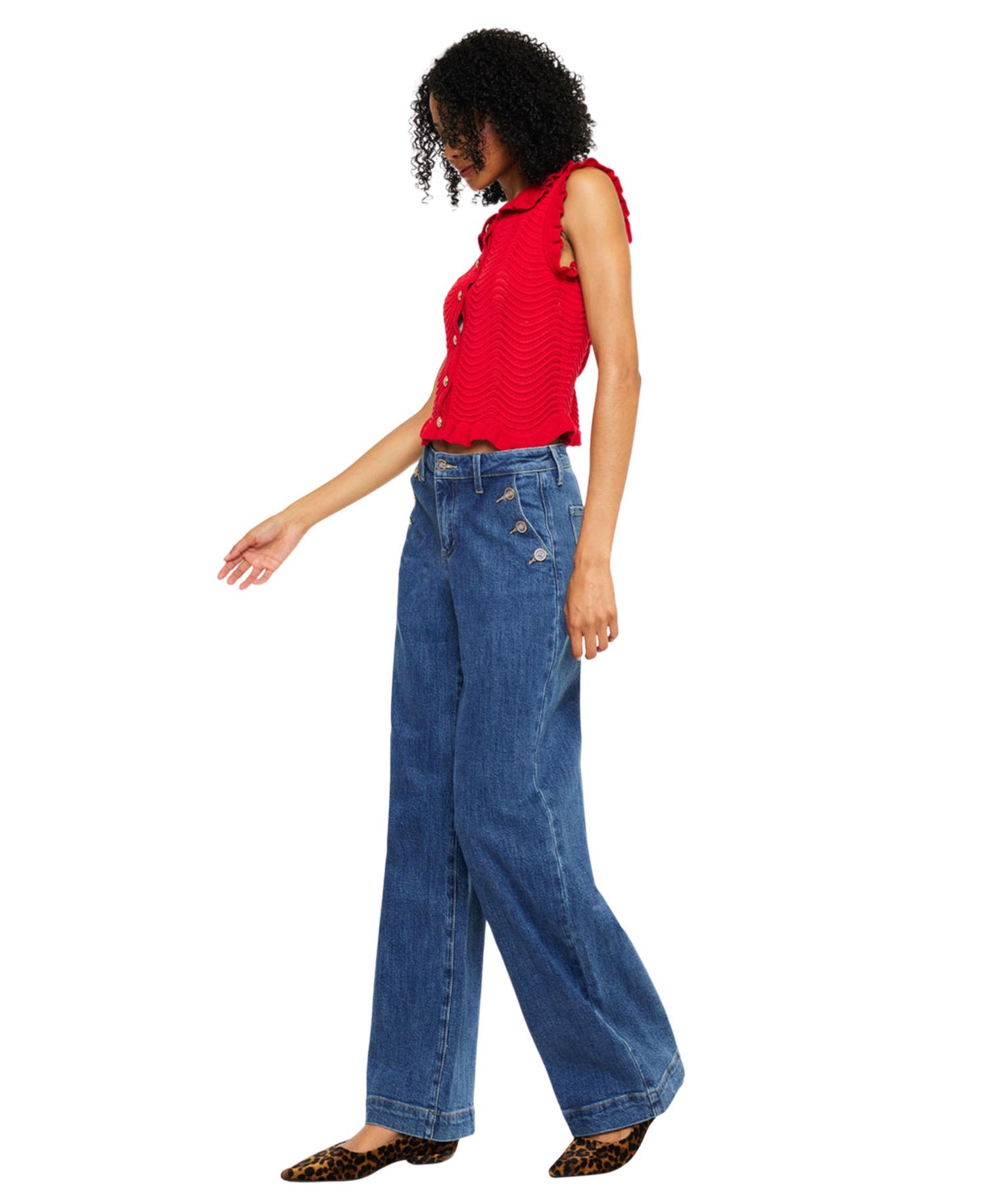 Women's Sol High Rise Wide Leg Trouser Jeans