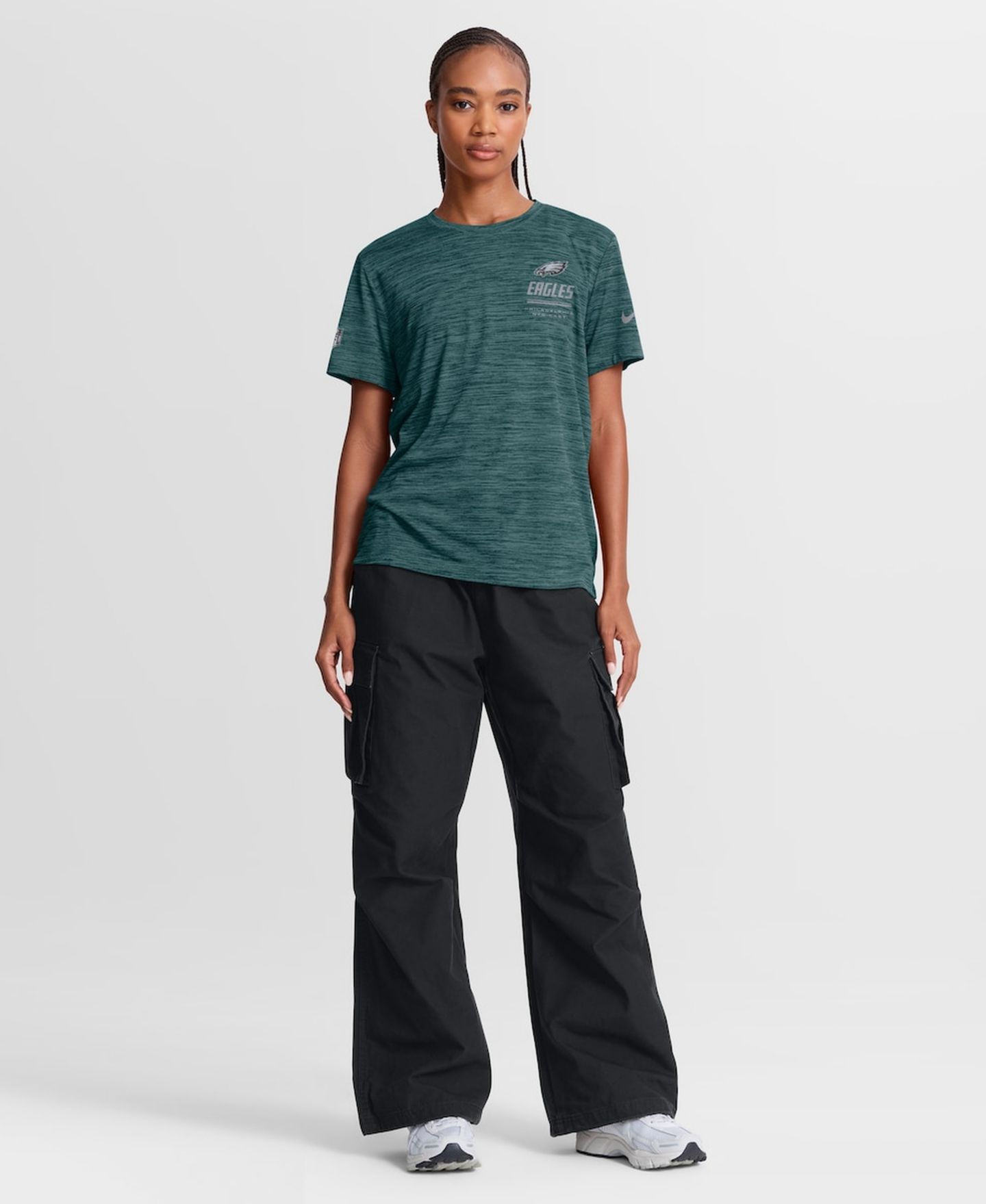 Женская футболка Nike Midnight Green Philadelphia Eagles Sideline Velocity Dri-FIT — фото 5