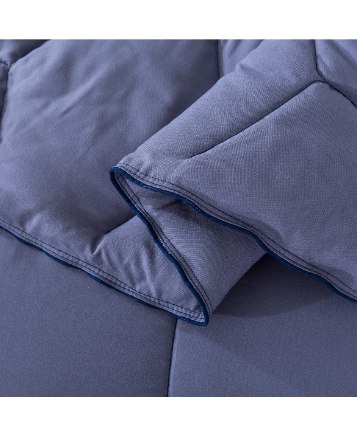 St. James Home Honeycomb Down Alternative Contrast Trim Blanket