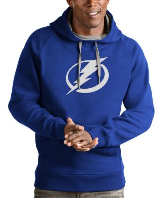 Men's Blue Tampa Bay Lightning Logo Victory Pullover Hoodie