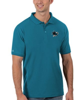 Men's Teal San Jose Sharks Legacy Pique Polo Shirt