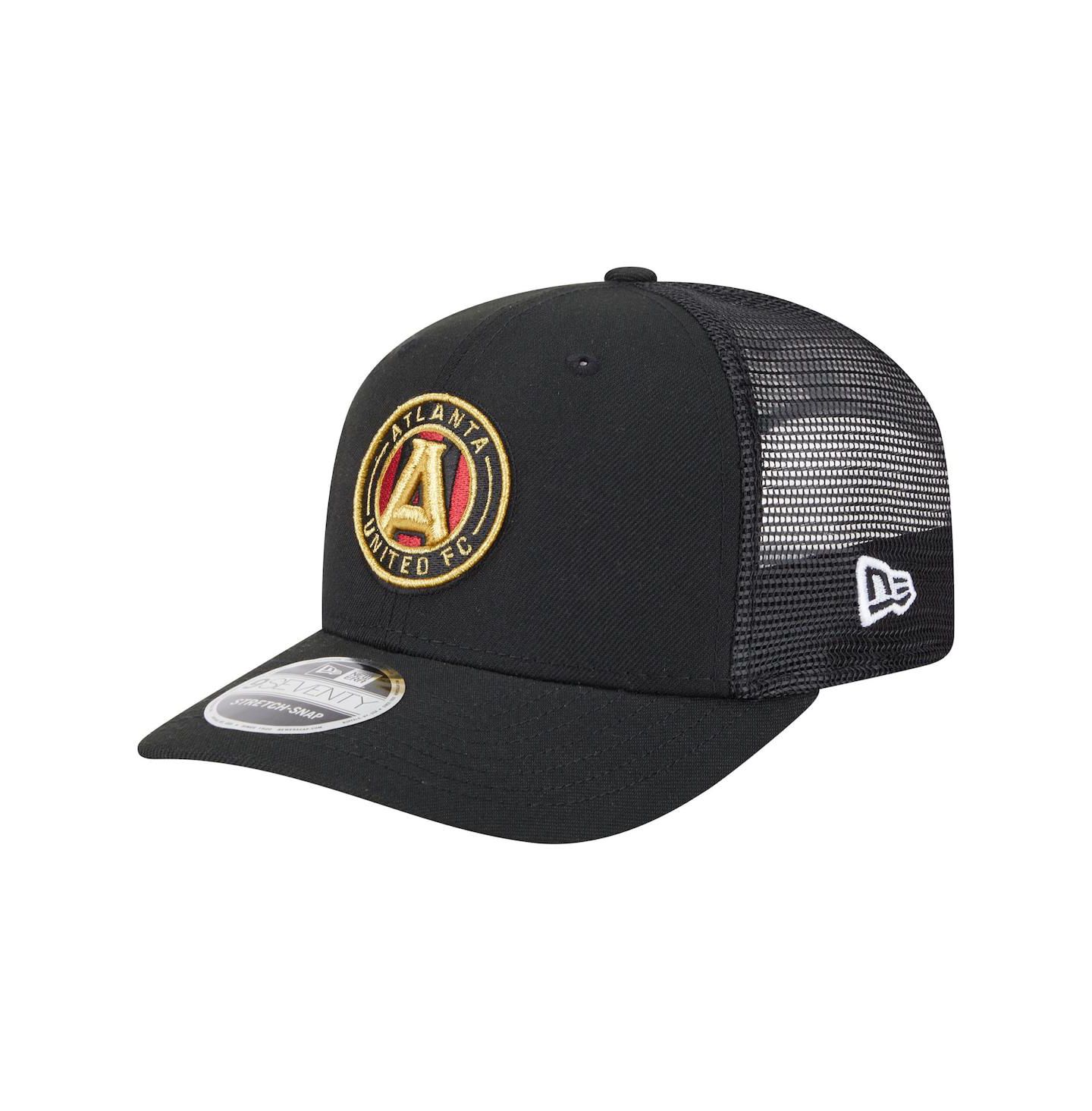 Мужские головные уборы New Era Black Atlanta United FC Jersey Hook 9SEVENTY Adjustable Hat — фото 1