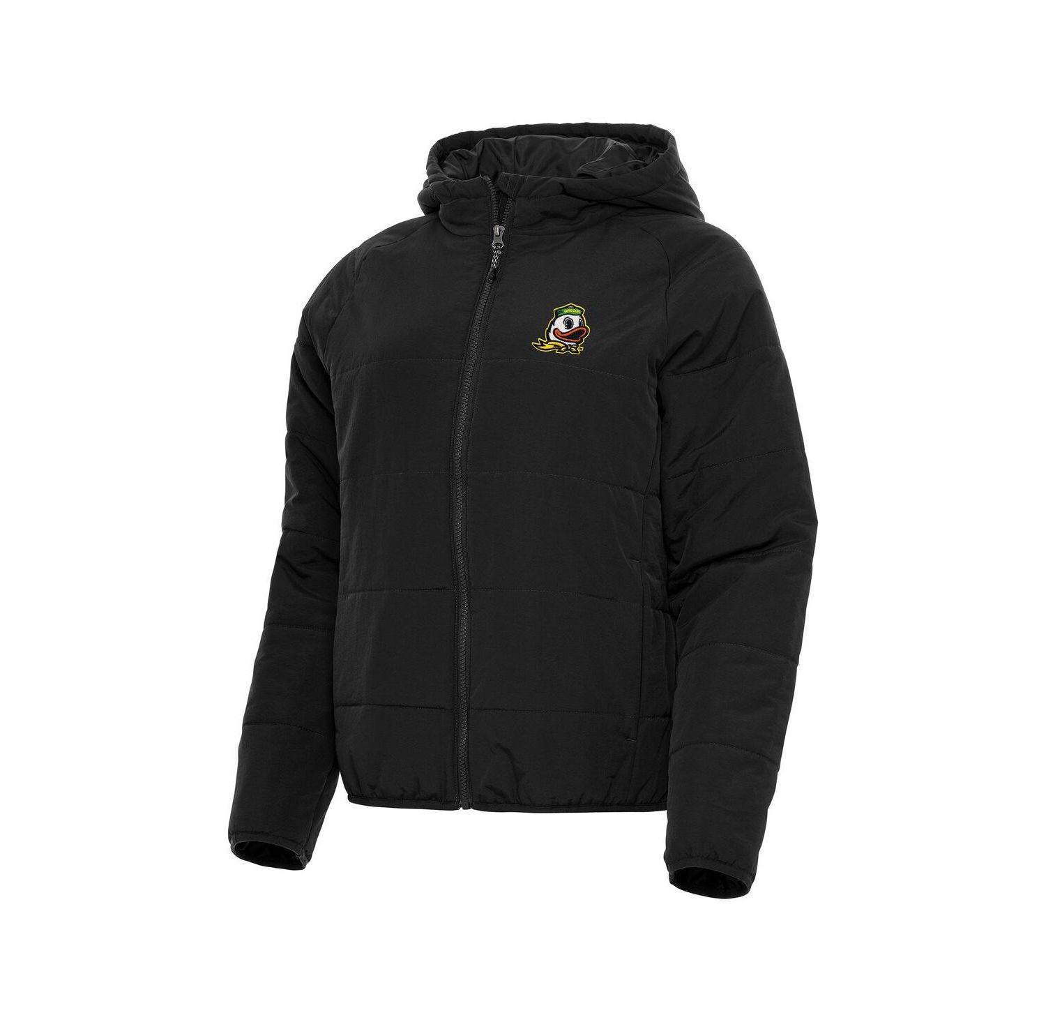 Women's Black Oregon Ducks Universe Full-Zip Puffer Jacket