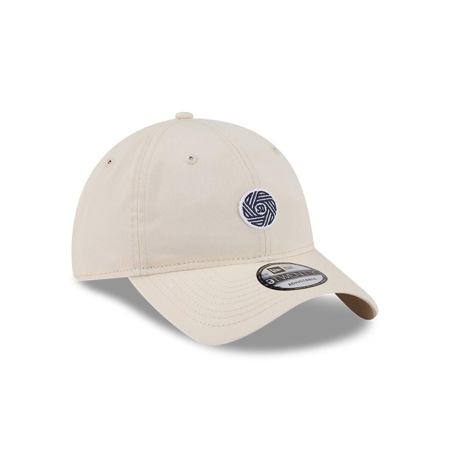 Мужская кепка New Era Beige San Diego FC Micro Team Logo 9TWENTY Adjustable Hat — фото 3