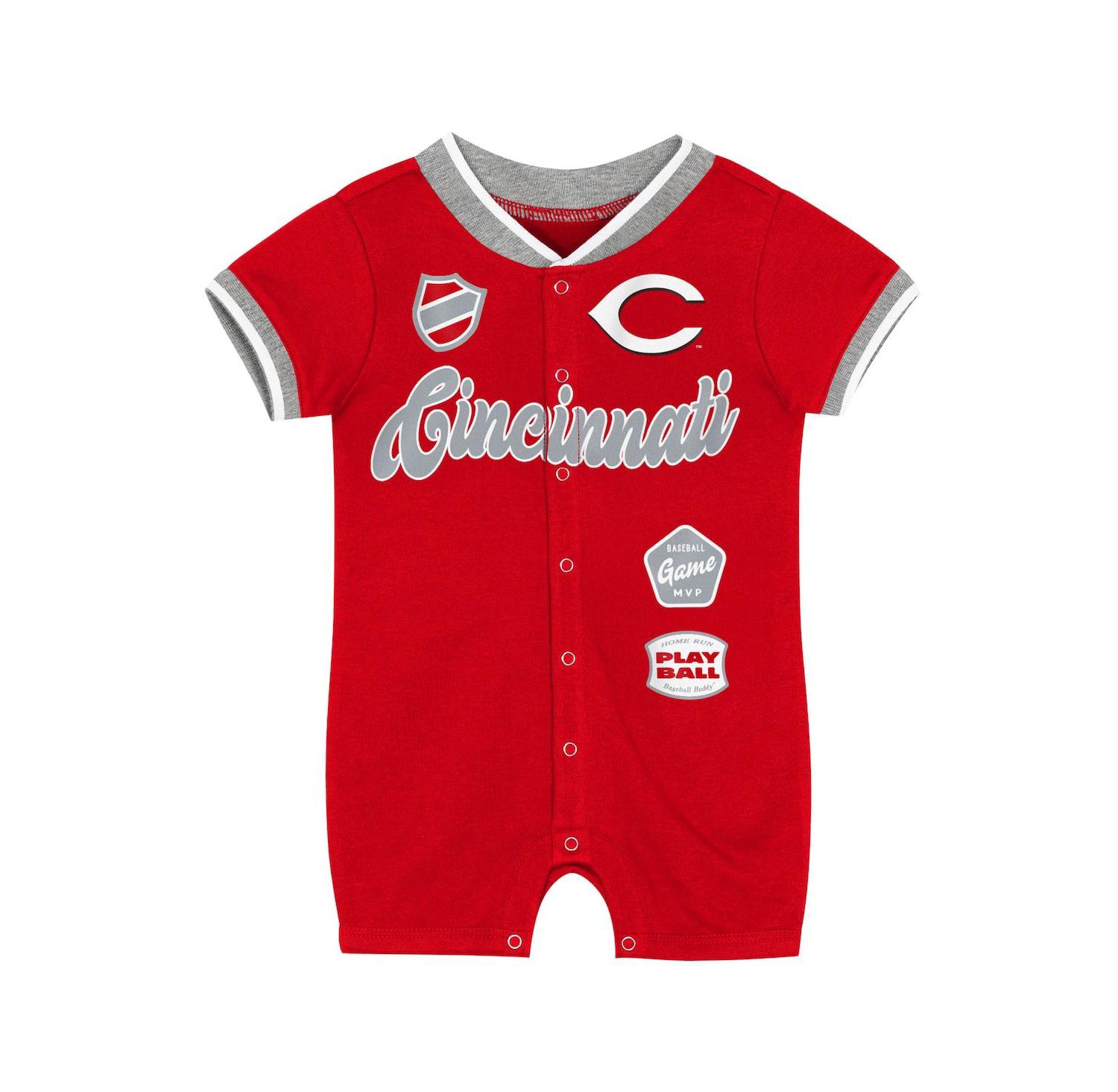 Baby Boys and Girls Red Cincinnati Reds Pinch Coverall