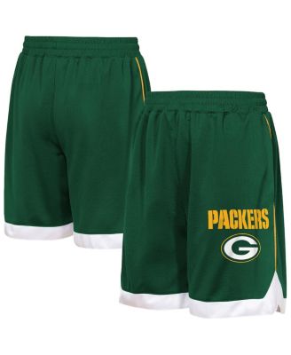 Big Boys and Girls Green Green Bay Packers All Star Mesh Shorts