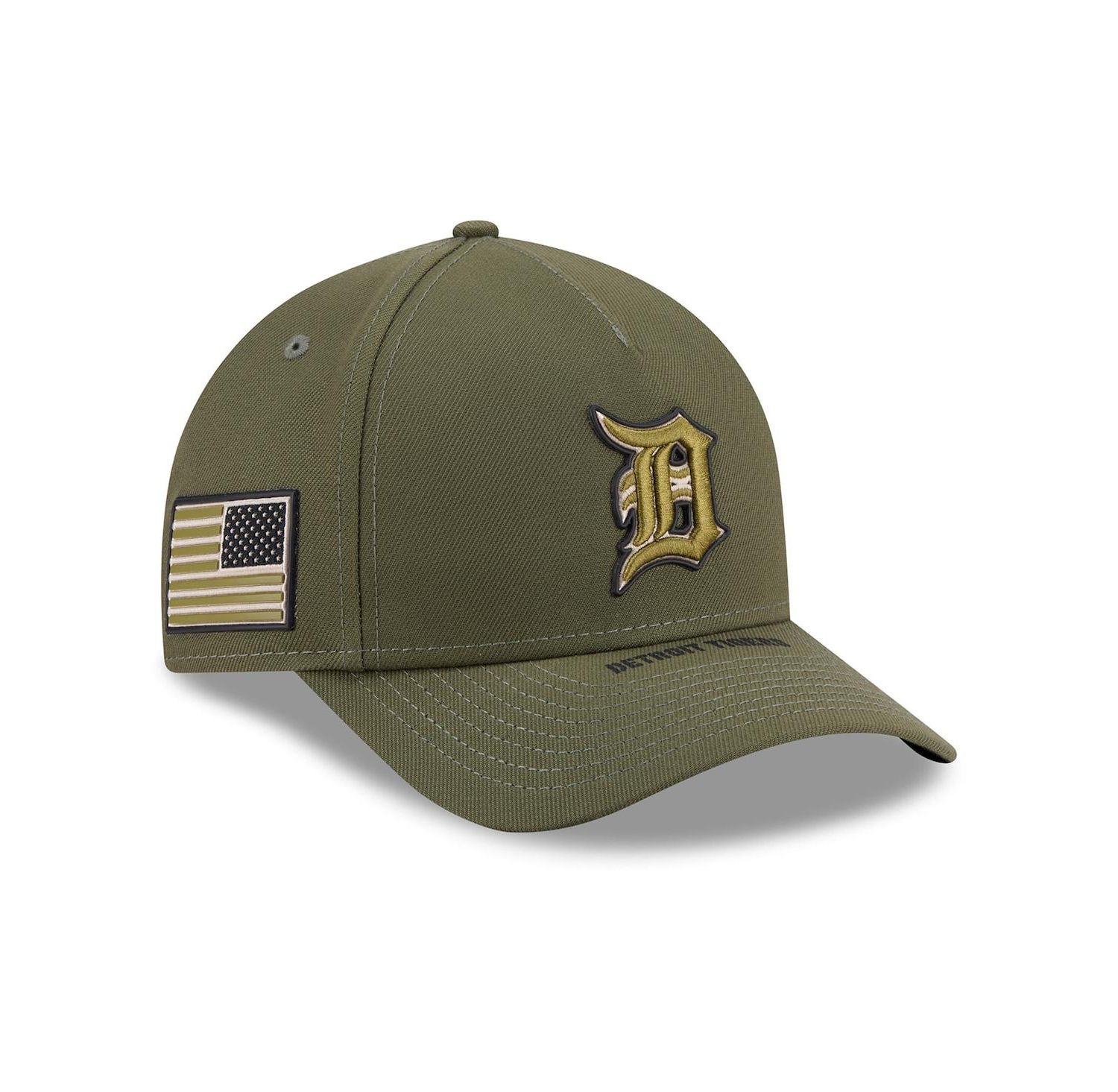 Big Boys and Girls Olive Detroit Tigers 2026 Armed Forces Day 9FORTY M-Crown Adjustable Hat