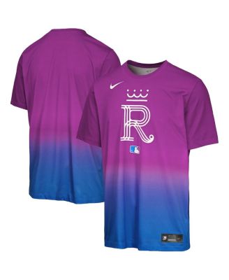 Big Boys and Girls Purple Kansas City Royals 2026 City Connect Authentic Collection Velocity Dri-FIT T-Shirt