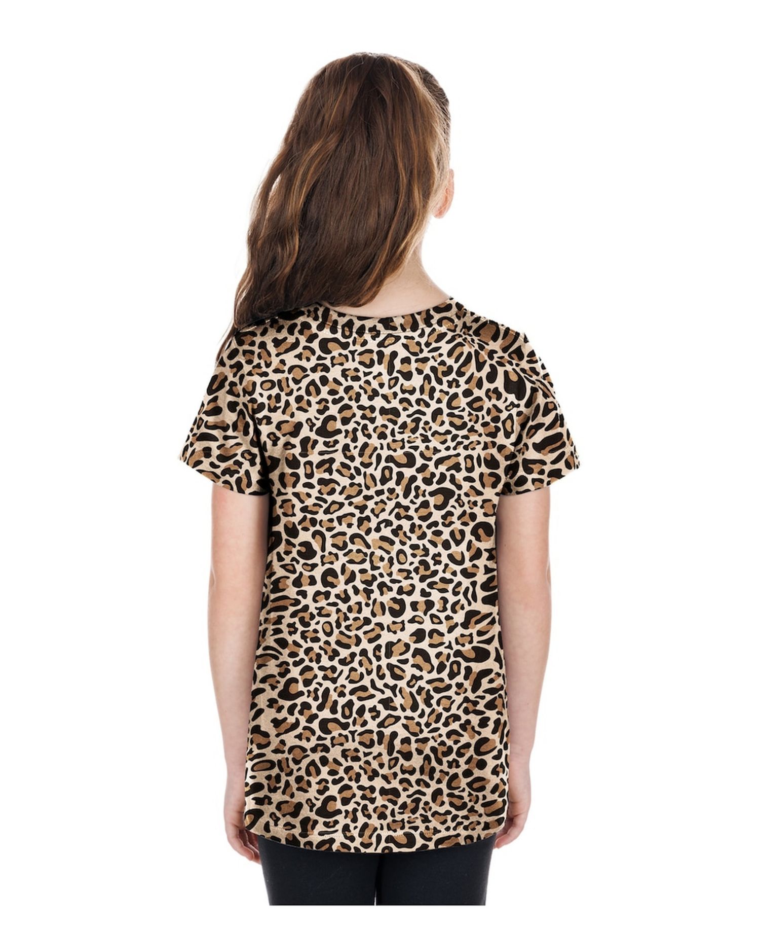 Big Girls Brown Houston Astros Leopard T-Shirt