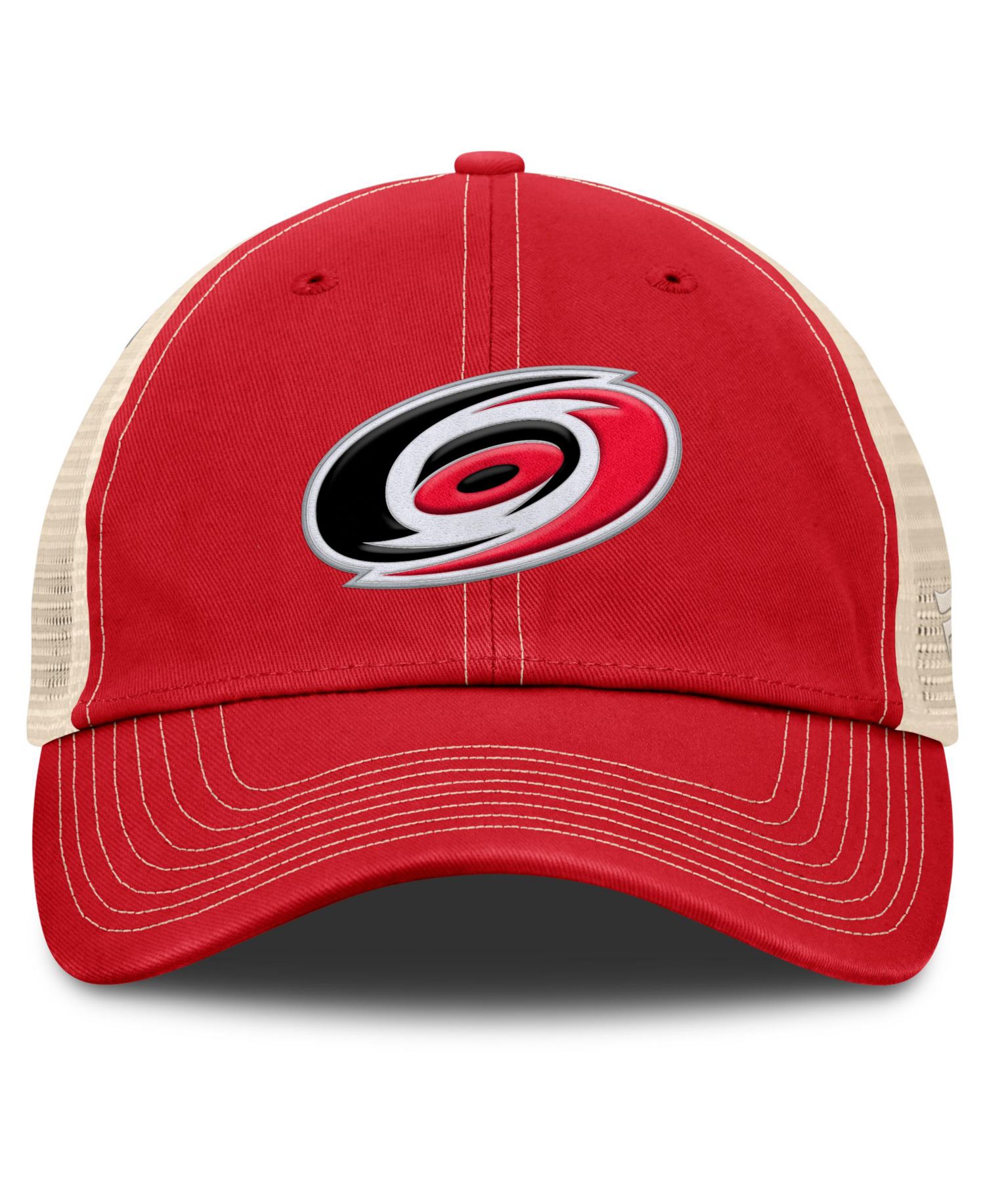 Men's Red/Natural Carolina Hurricanes Rival Trucker Adjustable Hat