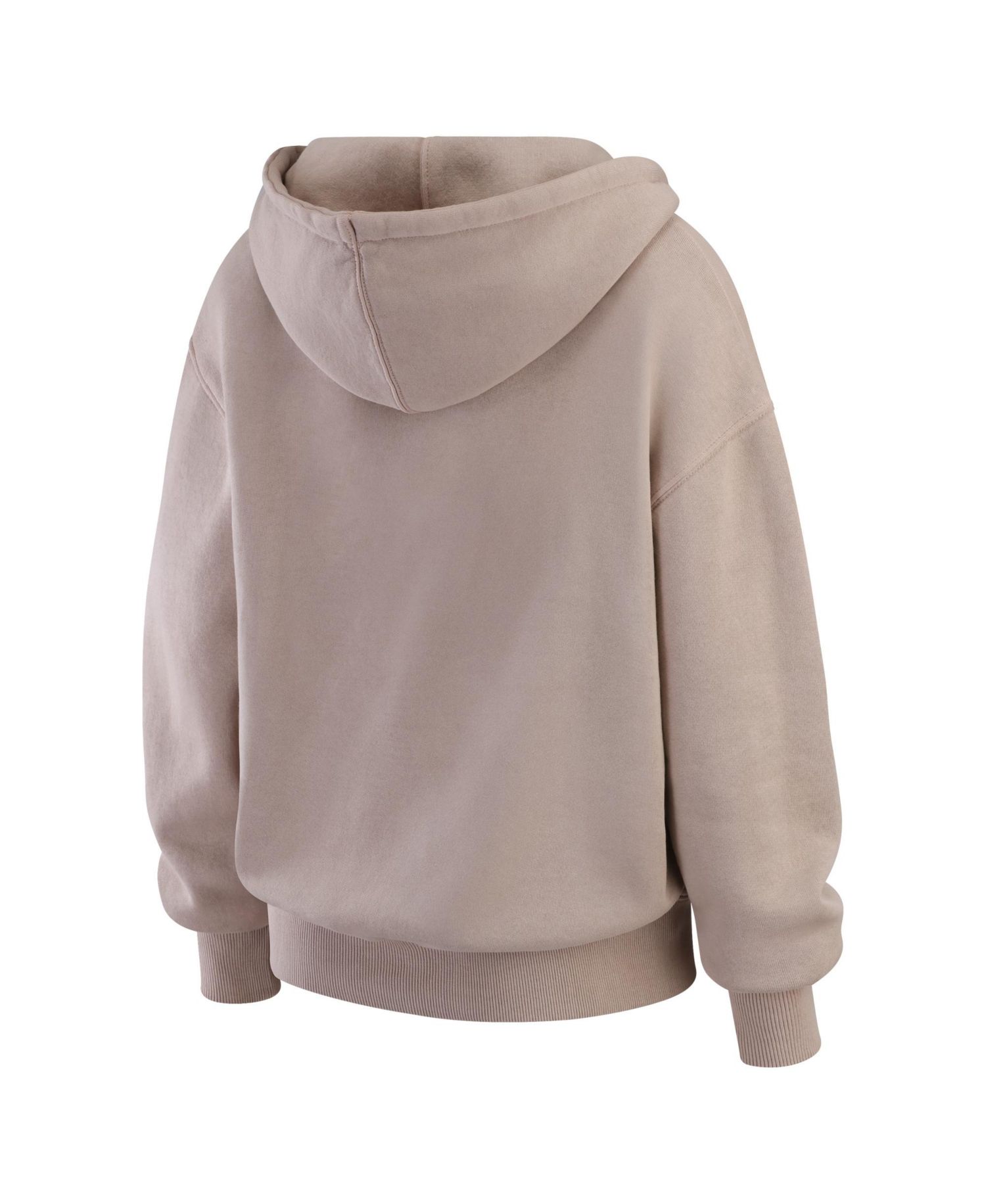 Women's Tan New York Jets Washed Pullover Crewdie