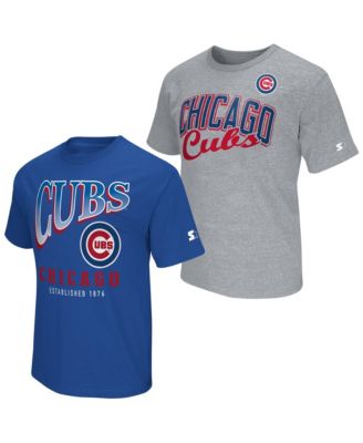 Men's Royal/Heather Gray Chicago Cubs Two-Pack T-Shirt Set