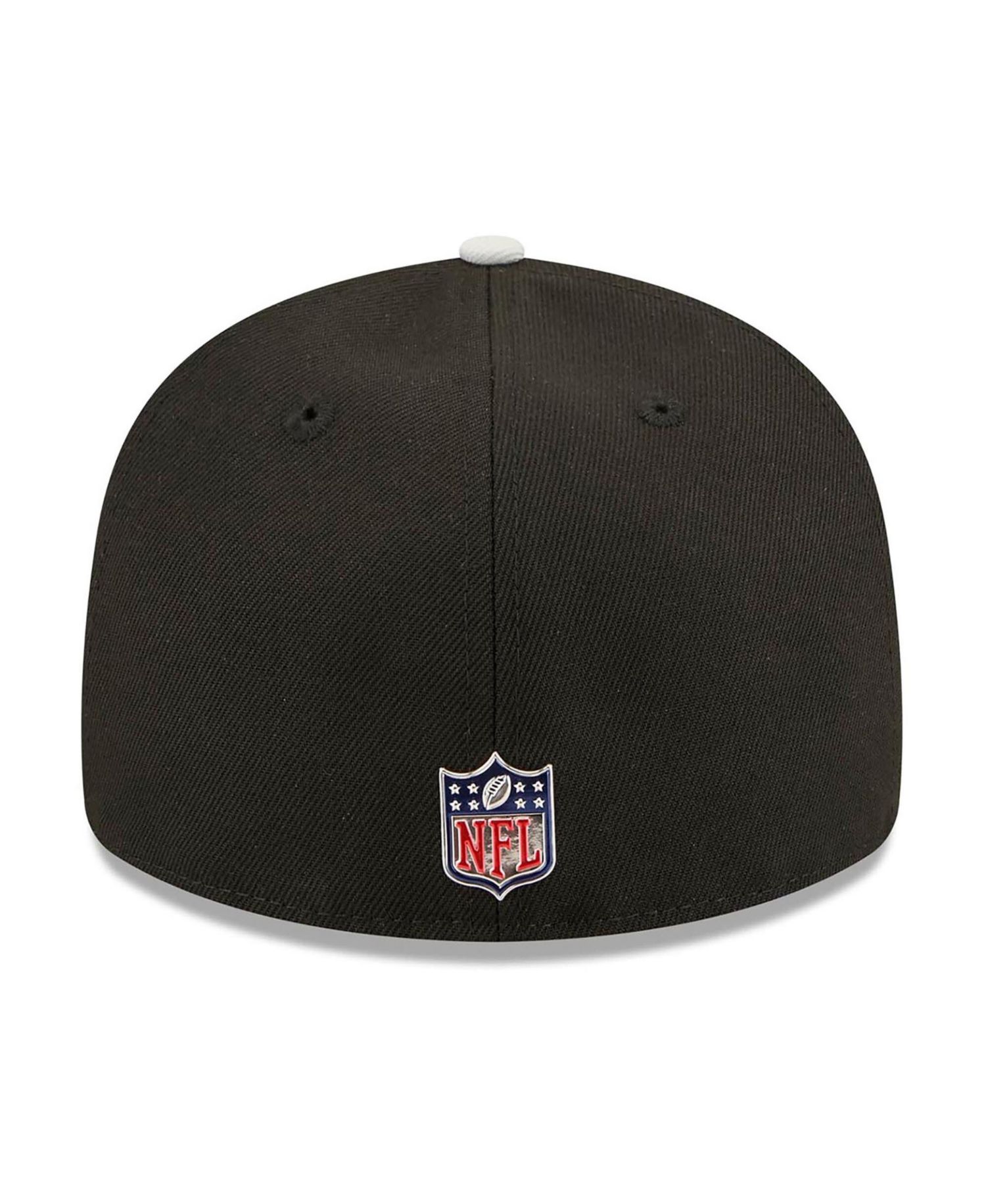 Men's Black/Silver Las Vegas Raiders 2026 NFL Draft Pre-Curved 59FIFTY Fitted Hat