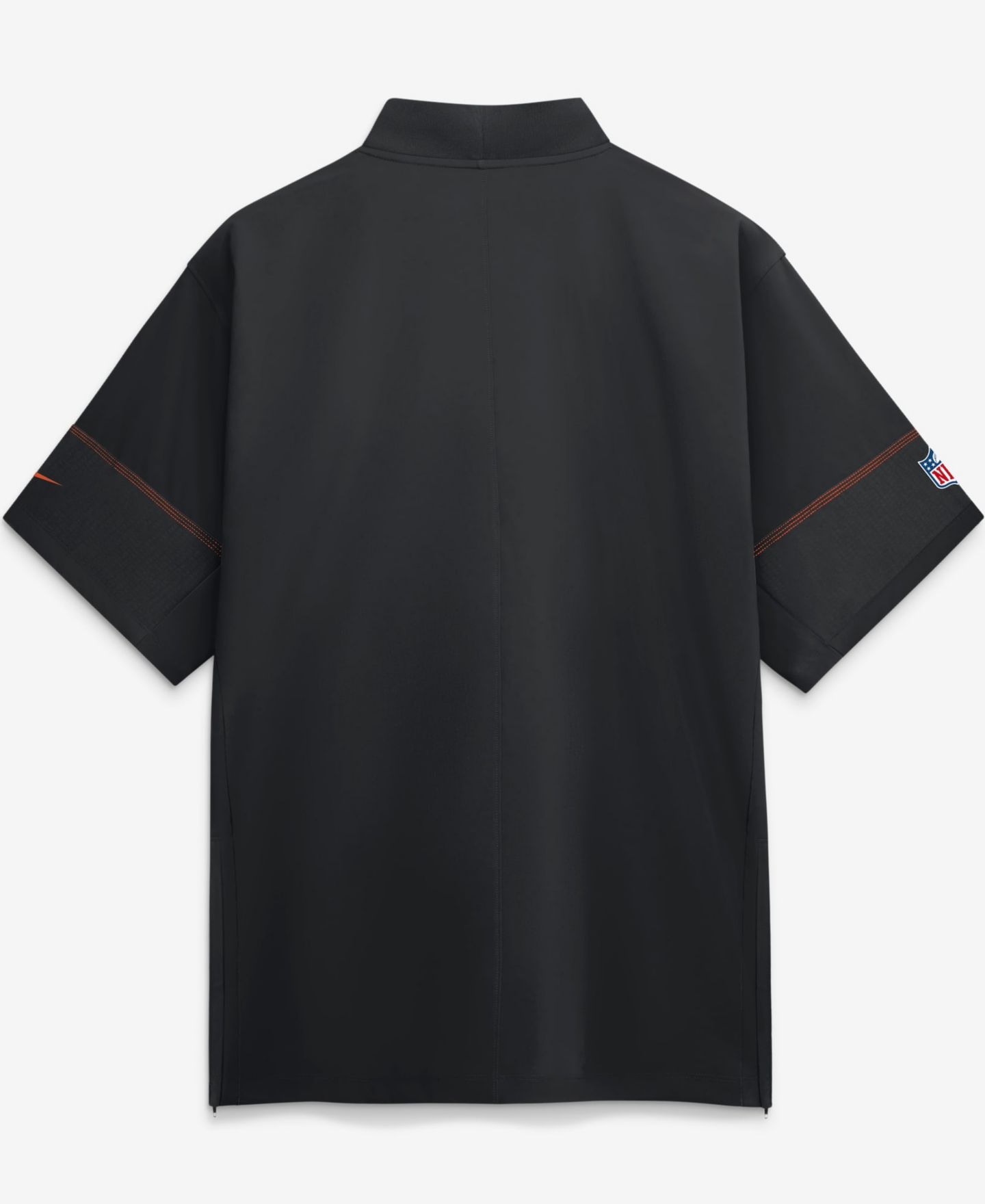 Мужская куртка Nike Black Cincinnati Bengals Sideline Short Sleeve Quarter-Zip Coaches — фото 2