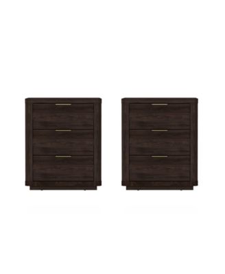 Evelyn 2-Piece 3-Drawer Nightstands