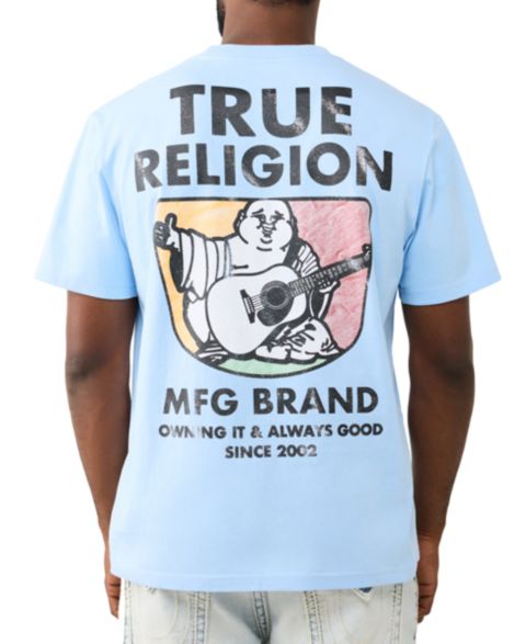 Мужские футболки True Religion Graphic Short-Sleeve, цвет: Синий