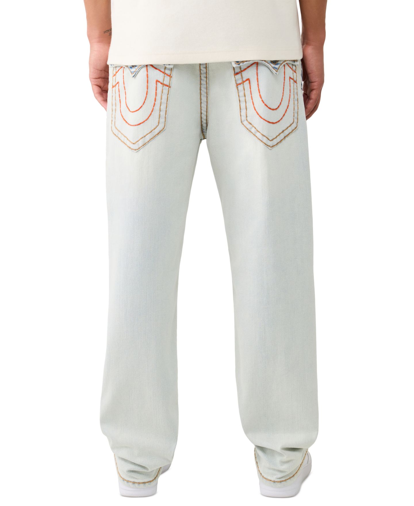 Мужские джинсы True Religion Baggy Light Wash Relaxed-Fit, цвет: Стальная светлая варка — фото 3