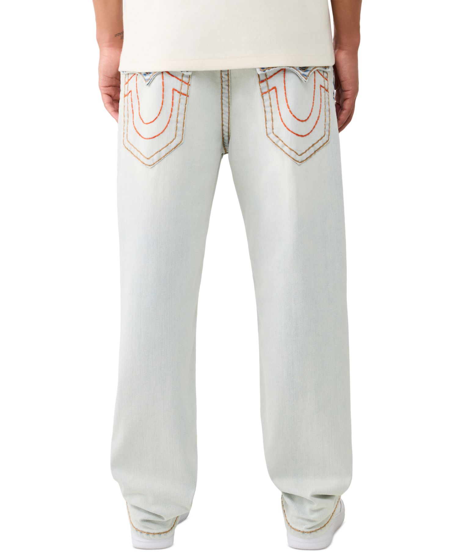 Men's Baggy Light Wash Relaxed-Fit Jeans