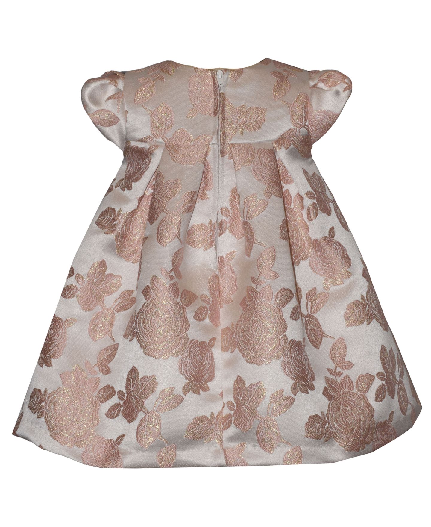 Платье Bonnie Baby Trapeze with Bow Short-Sleeve Dress для девочек-малышей, цвет: Пудровый — фото 2