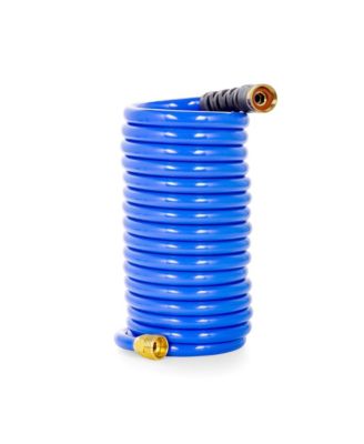 20 Foot Marine and Gardening Self Coiling Water Hose with Brass Fittings