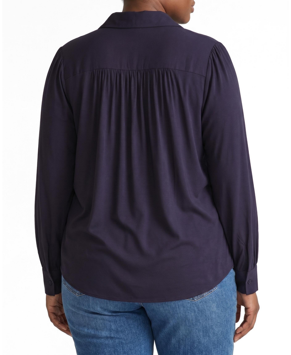 Universal Standard Plus Moore Liquid Jersey Blouse