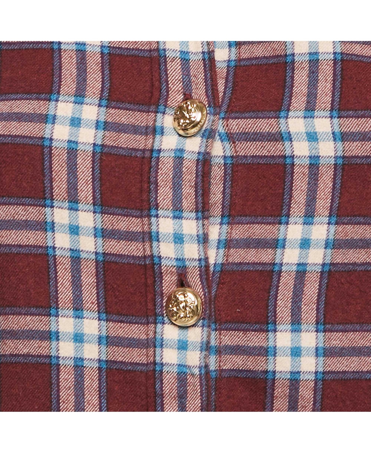 Pre-Owned Burberry Women's Burgundy Cotton Top