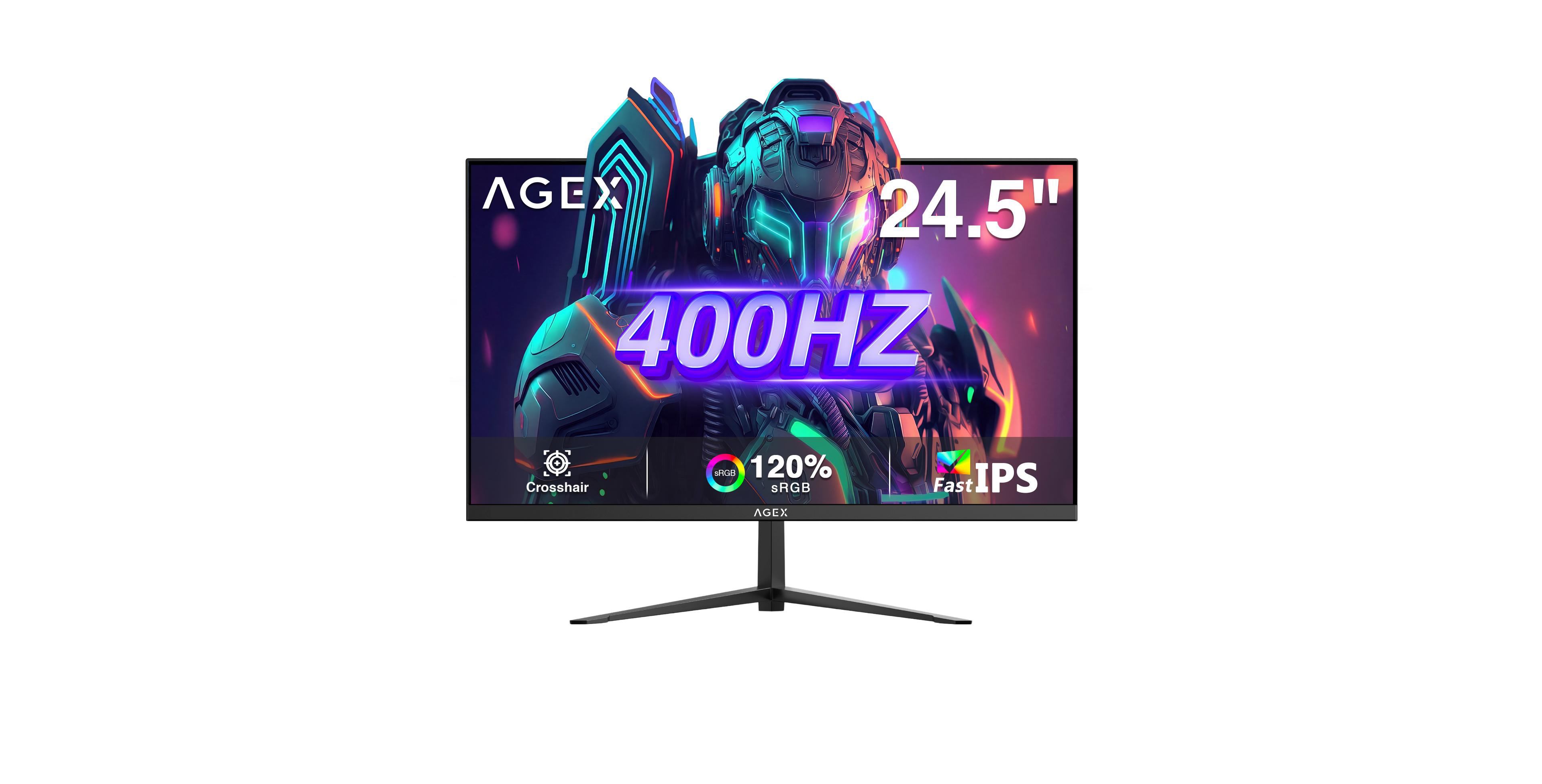 Z-edge Agex Series AG25S 24.5" Fhd 1920 x 1080 400Hz 1ms Fast Ips Gaming Monitor,120% sRGB, 2 x Hdmi 2.0 + 1 x Dp 1.4