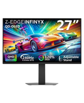 INFINYX Series X27 OLED 2K QHD 2560x1440 240Hz GTG 0.03ms Gaming Monitor, with Adjustable Stand