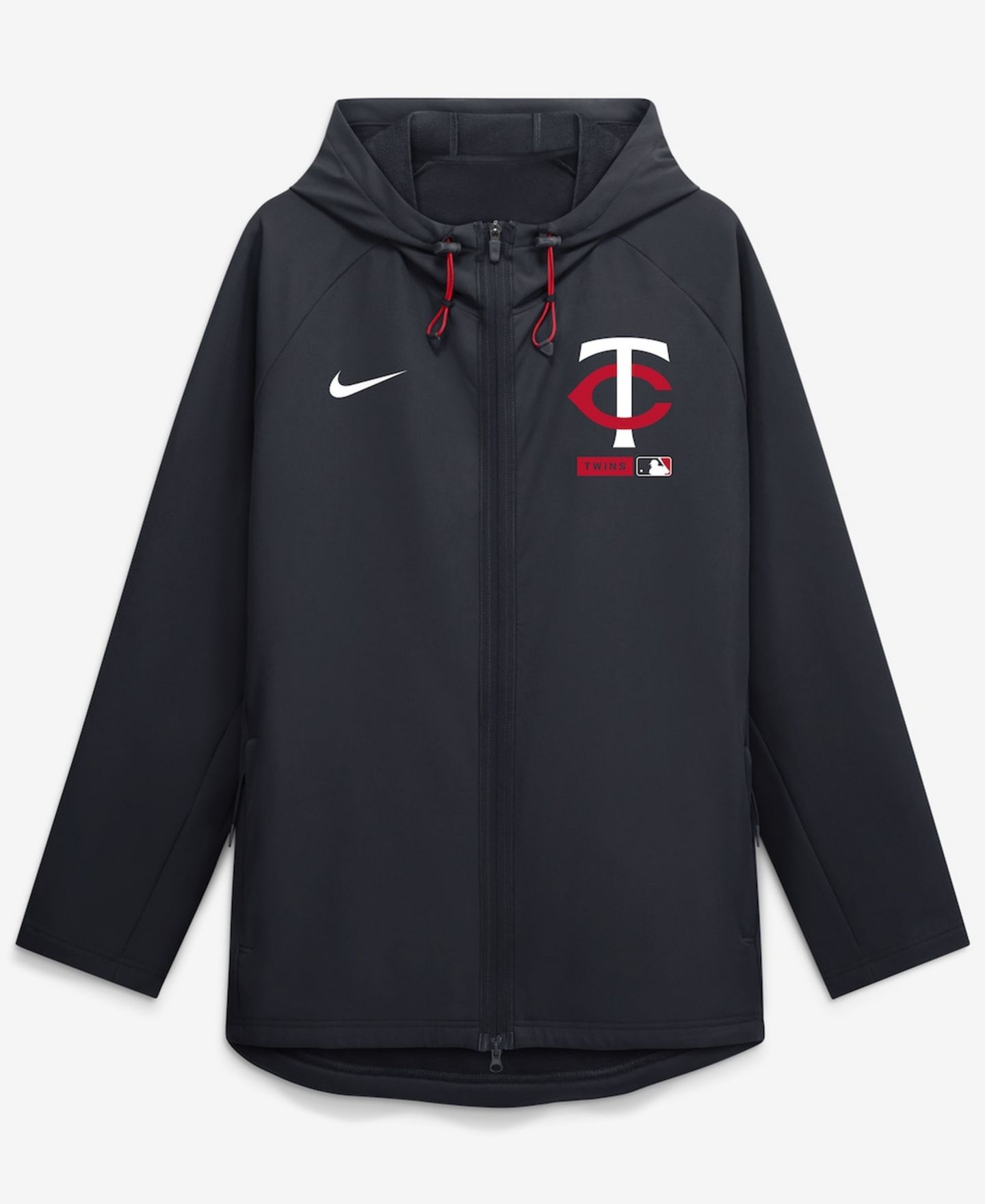 Мужская куртка Nike Navy Minnesota Twins Authentic Collection Raglan Therma-FIT Full-Zip Hooded — фото 2