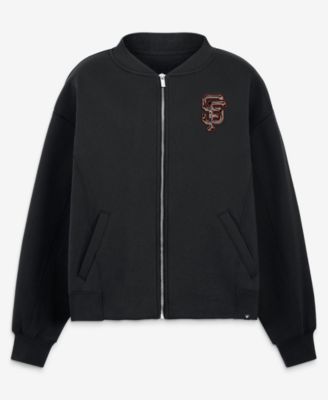 Women's Black San Francisco Giants Oversized Rage Against Full-Zip Jacket
