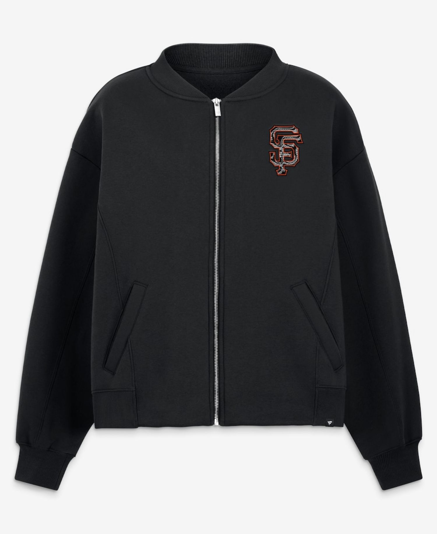 Women's Black San Francisco Giants Oversized Rage Against Full-Zip Jacket