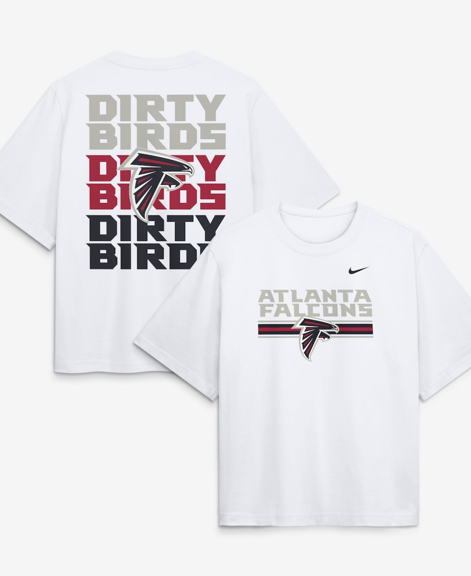 Women's White Atlanta Falcons Redesign Boxy T-Shirt