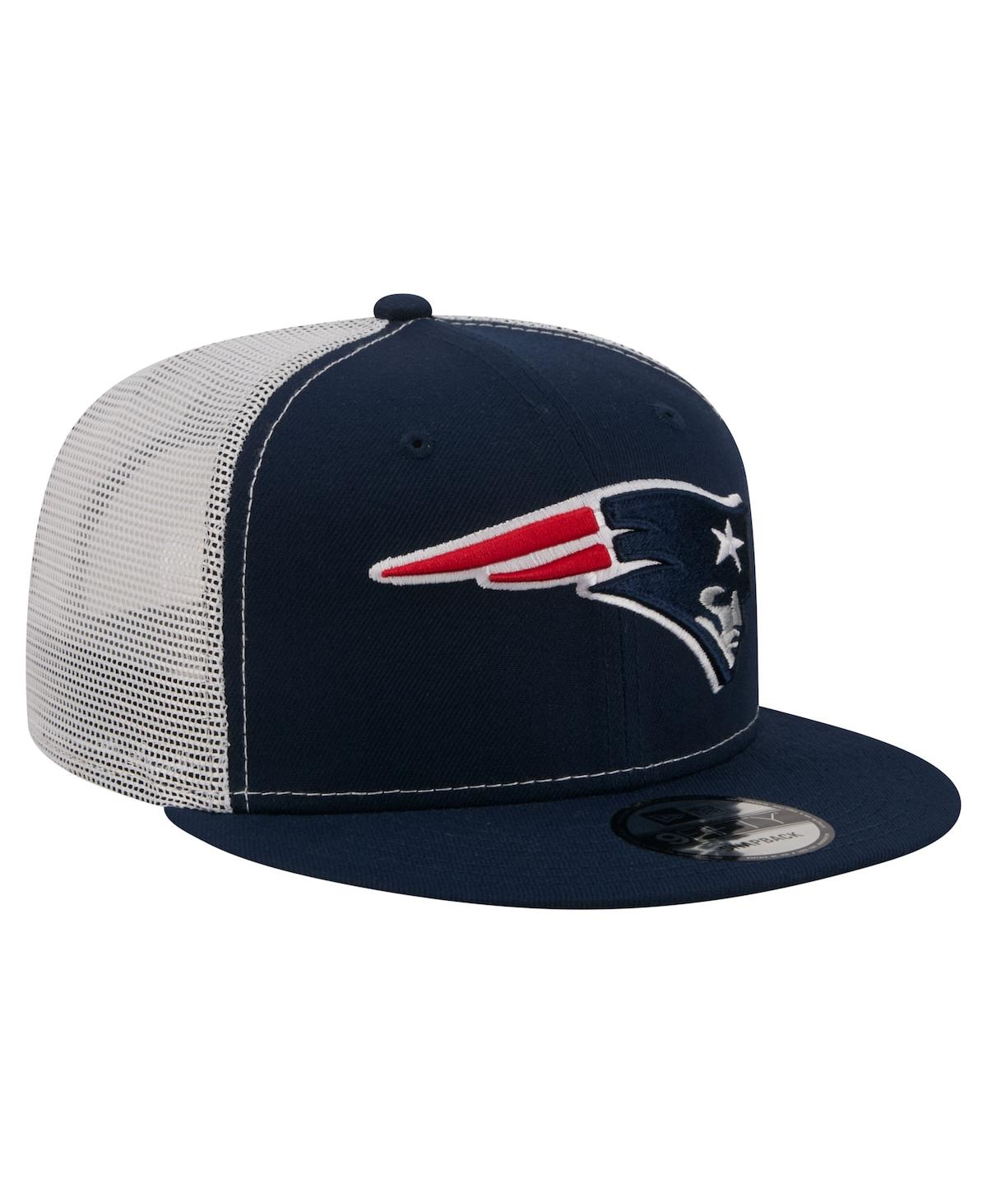 New Era Men's Navy New England Patriots Core Team 9FIFTY Trucker Snapback Hat