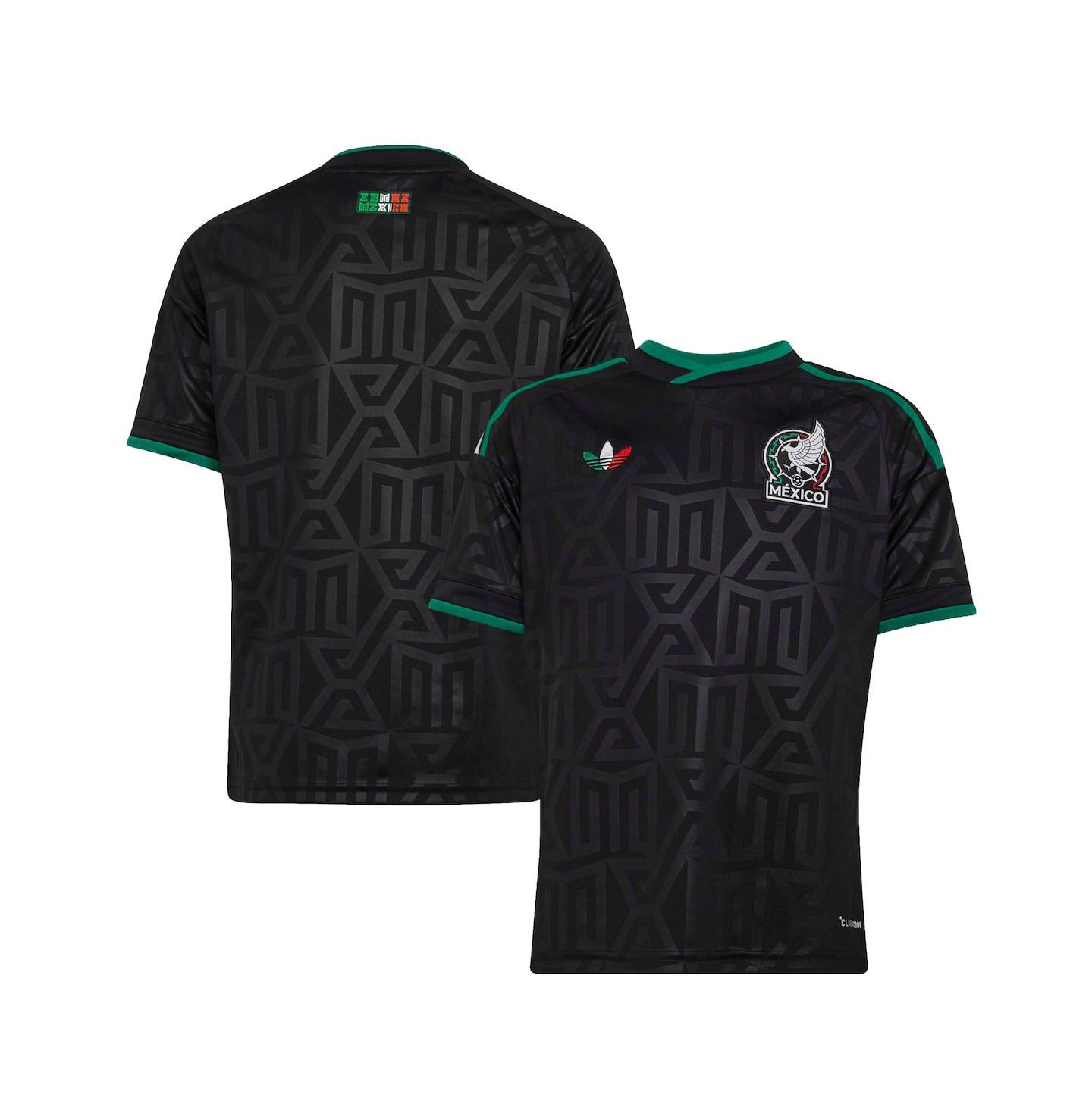 Детская джерси adidas Mexico National Team 2026 Third Replica, чёрная — фото 1