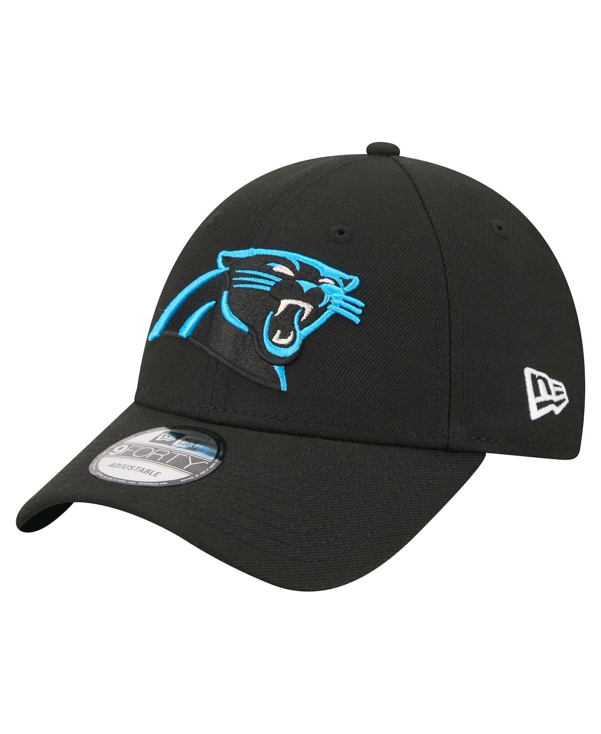 New Era Men's Black Carolina Panthers Core Team 9FORTY Adjustable Hat - Black