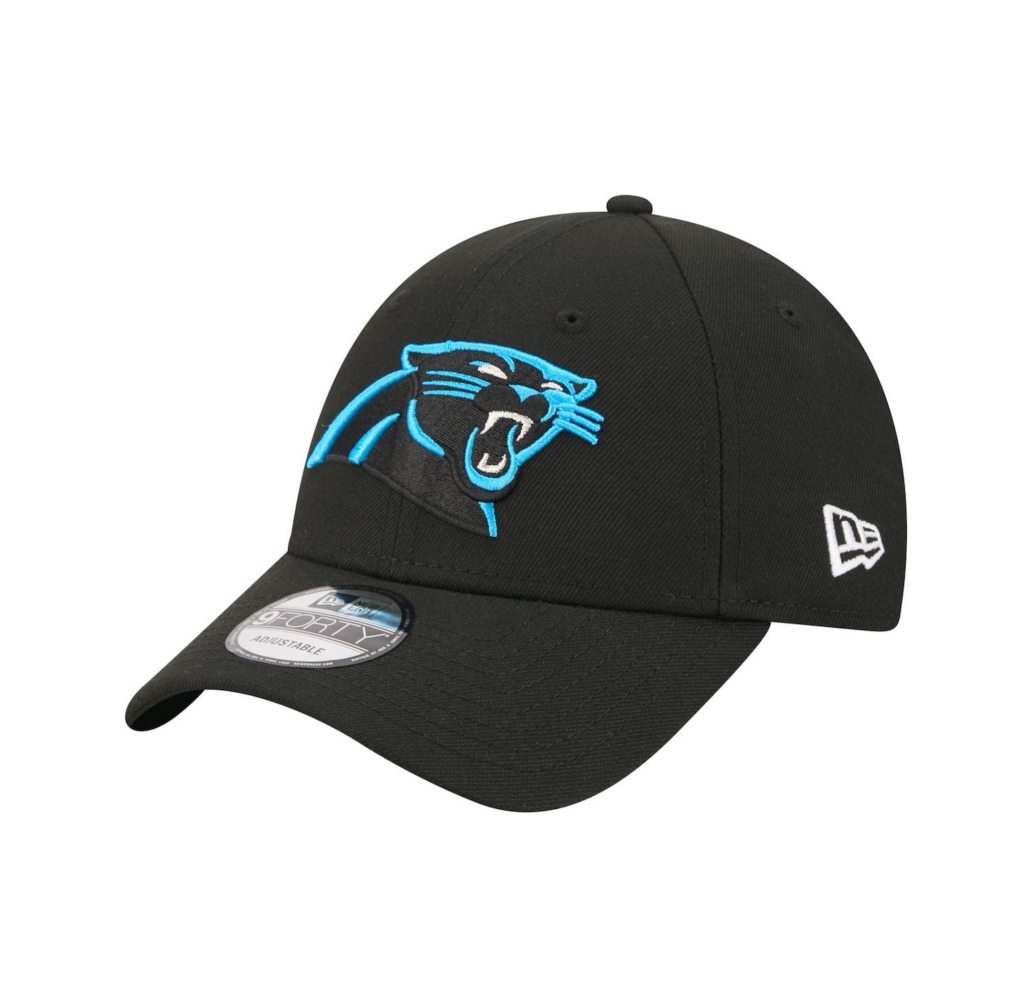 Men's Black Carolina Panthers Core Team 9FORTY Adjustable Hat