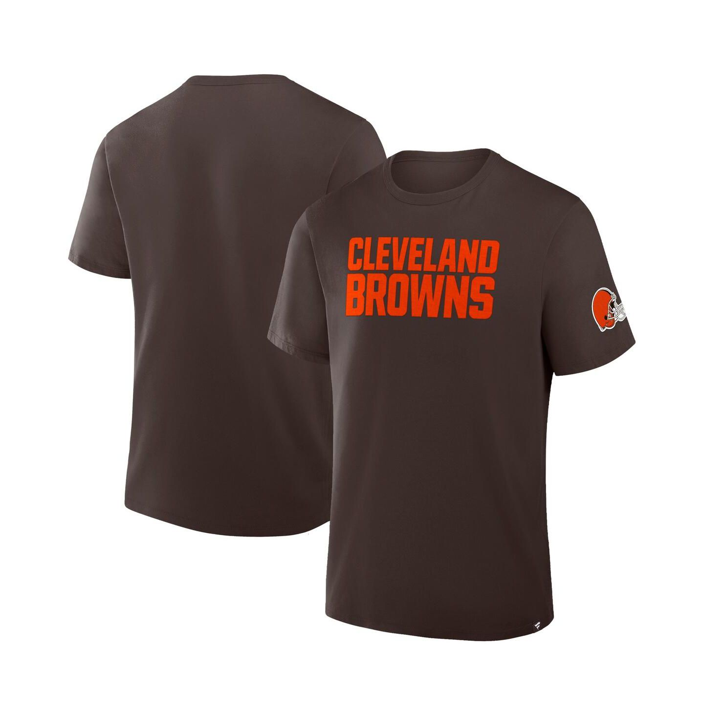 Мужская футболка Fanatics Brown Cleveland Browns Option Route Legacy — фото 1