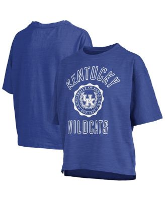 Women's Royal Kentucky Wildcats Motley Crew Bishop Waist Length Oversized Slub T-Shirt